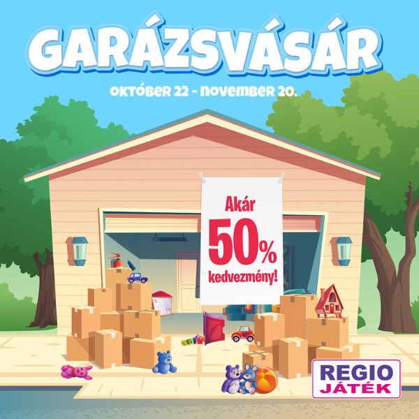 REGIO Játék: 50% kedvezmény